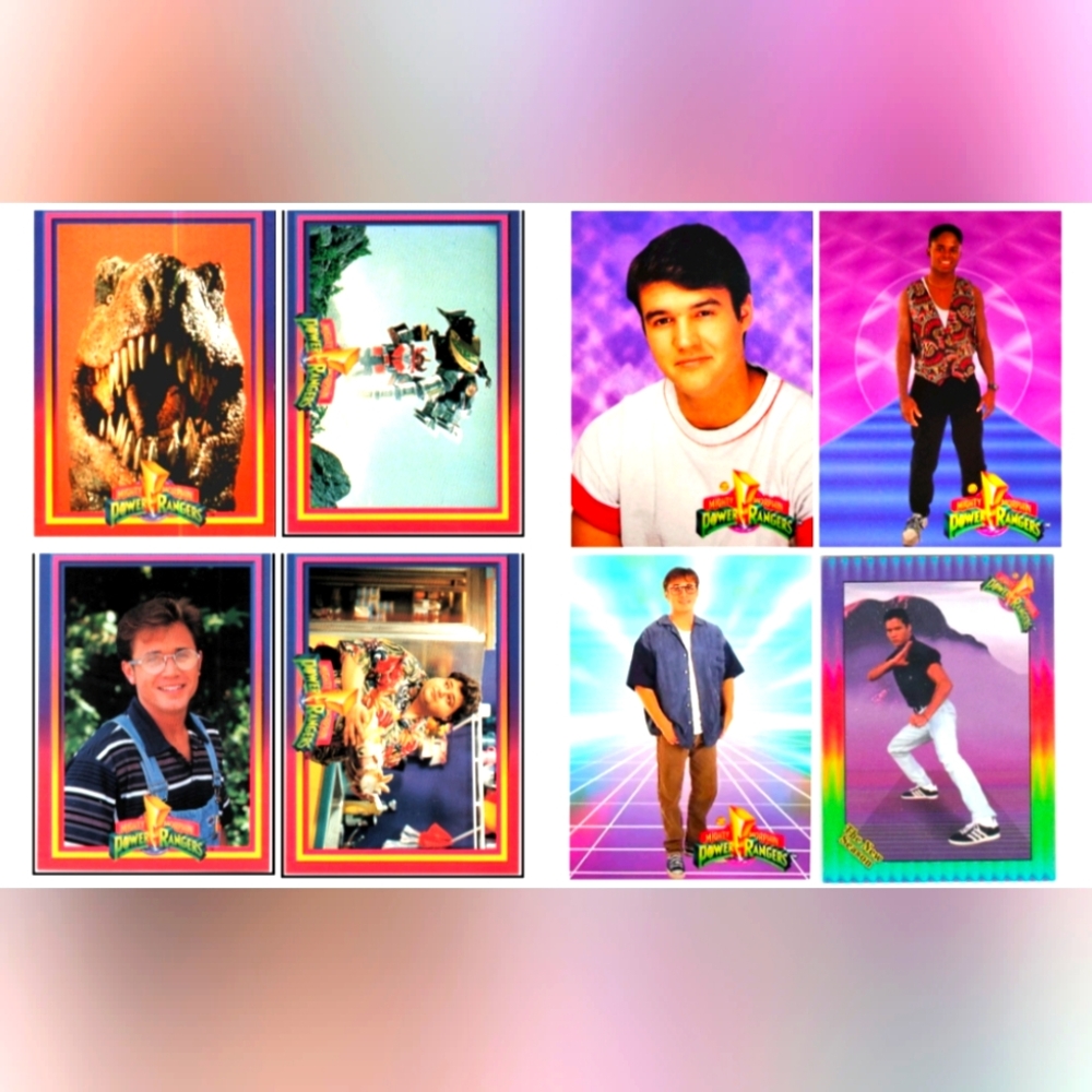 8 Mighty Morphin Power Rangers Trading Cards Collection 🔥 MMPR Lot